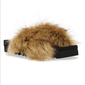 Steve Madden “Amari” Faux Fur Slippers